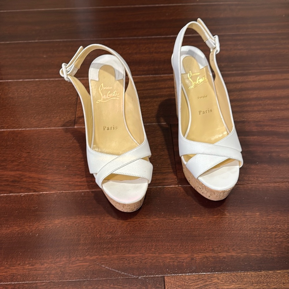 Christian louboutin wedge sandal